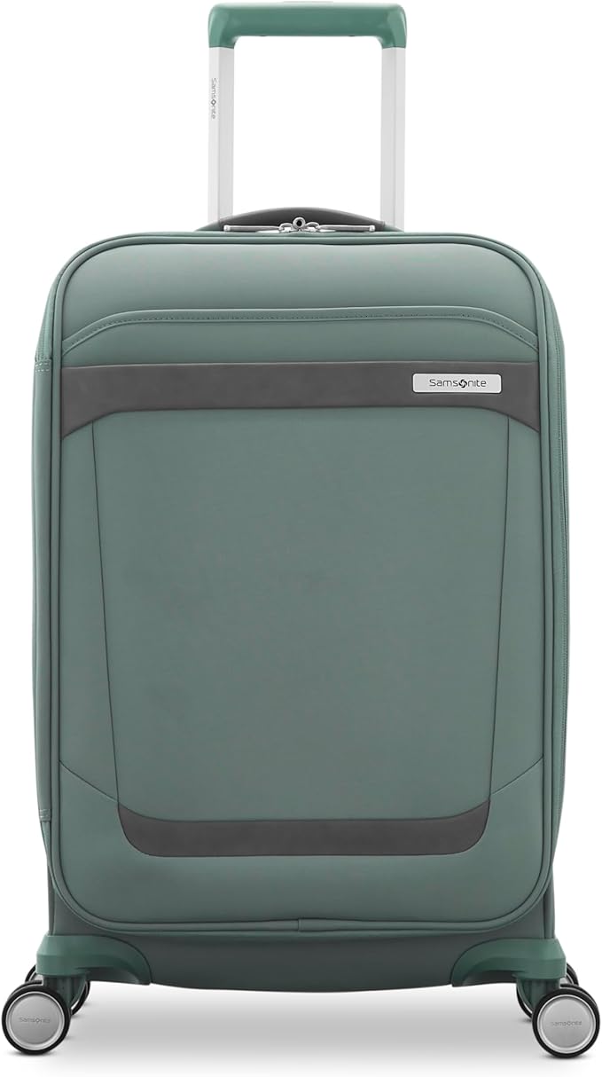 Samsonite Elevation Plus 22-Inch Carry-On - Expandable Softside Spinner Luggage - Cypress Green