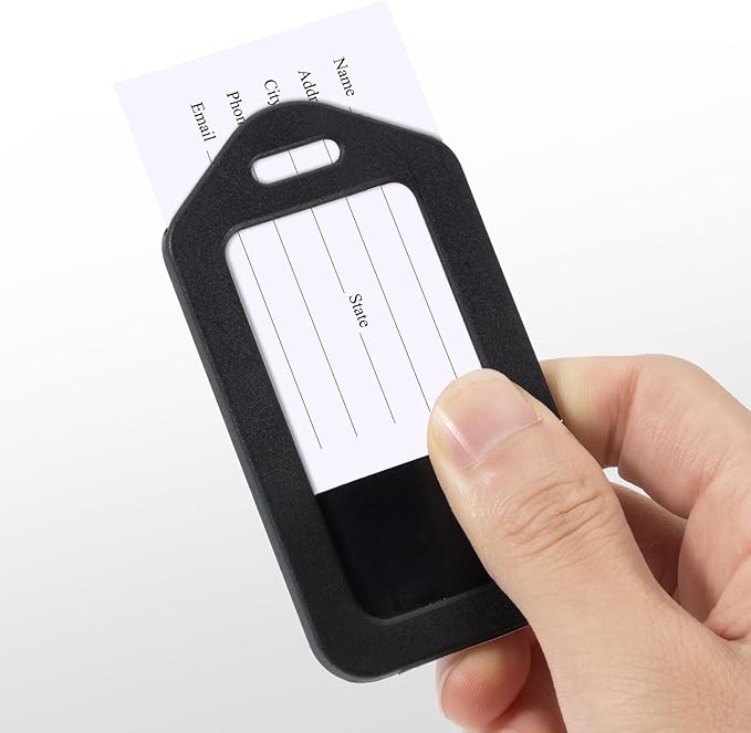 Sodsay 10 Pack Luggage Tag Bright Luggage Tags for Suitcases Bag Tags Name Tags for Kids Travel Accessories Must Haves by Sodsay (Colorful)