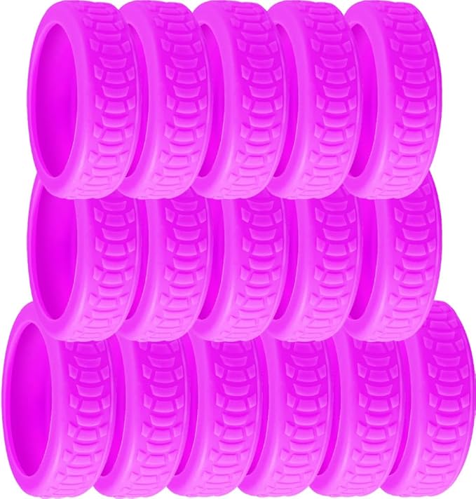 16 Pcs Luggage Wheel Covers Silicone Luggage Wheel Protector Suitcase Wheel Covers for Luggage Wheels Replacement Office Chair Caster (CC_PUR)