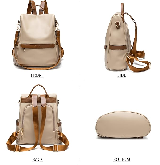 CHERUTY Women Backpack Purse PU Leather Anti-theft Casual Shoulder Bag Fashion Ladies Satchel Bags