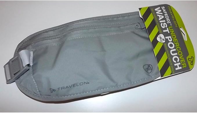 Travelon Rfid Blocking Undergarment Waist Pouch Travel Wallet