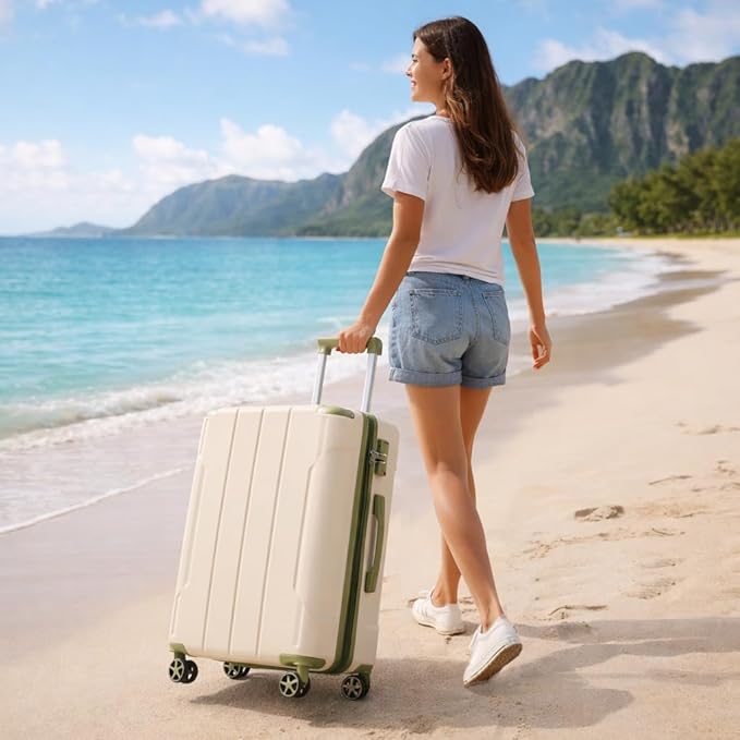 Merax 28 Inch Expandable Checked Luggage, Hardshell ABS Large Suitcase with Spinner Wheels, TSA Lock, Lightweight Travel Suitcase for Long Trips and Vacations