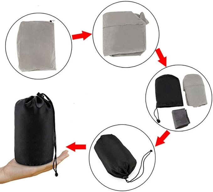 Inflatable Travel Foot & Leg Rest Pillow with Adjustable Height for Airplane, Car, Bus, Train, Office, Camping and Kids to Sleep on Long Flights, Air Pump Included