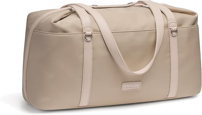 LOVEVOOK Gym Bag for Women, Small Sport Duffle with Shoe Compartment, Weekender Travel Tote for Work Yoga Workout
