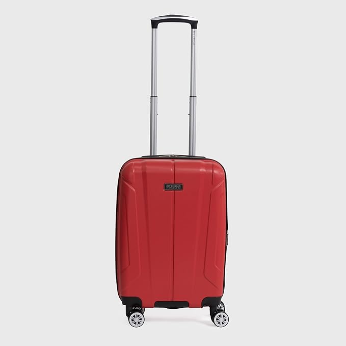 Ben Sherman Derby Spinner Travel Upright Luggage, Lipstick Red, 20-Inch Carry On