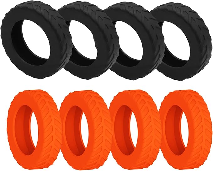 8Pcs Luggage Wheel Protection Covers 4th Gen, Anti-Scratch Anti-Noise, Silicone Wheel Protective Covers for 2.0-2.4 Luggage Wheels, Thickened Pattern Travel Suitcase Wheels Protectors