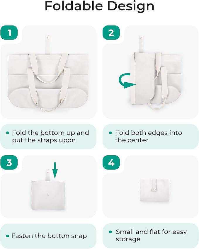 BAGSMART Tote Bag for Women, Foldable Tote Bag With Zipper Travel Large Shoulder Bag Handbag for Work