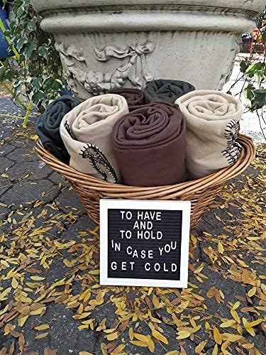 50x60 Throw Blankets, Ultra Soft Hypoallergenic Fleece Fall Throw Blanket for Livingroom, Couch, Chair, Bed, Brown