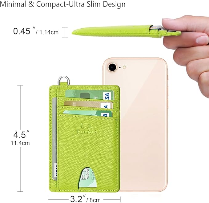 FurArt Slim Minimalist Wallet, Front Pocket Wallets, RFID Blocking, Credit Card Holder for Men