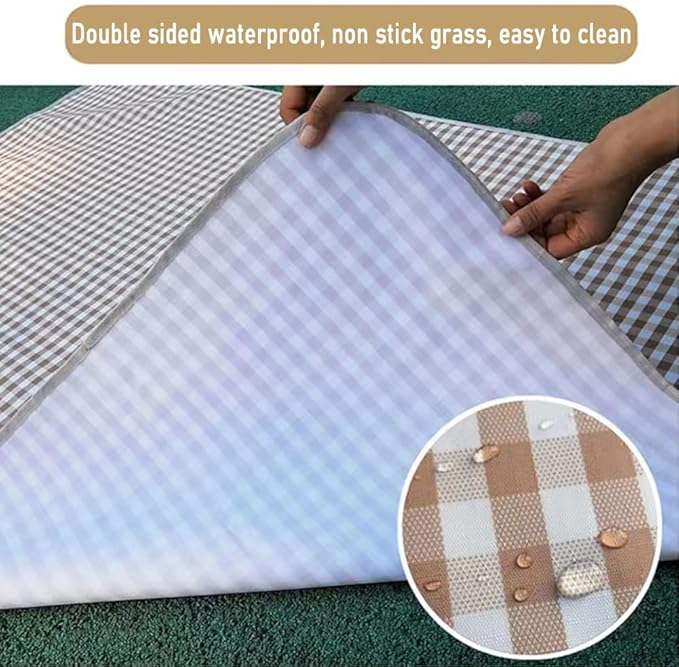 Picnic Beach Blanket, Picnic Mat 80x60in Waterproof Foldable, Family Mat, Portable Large Picnic Blankets for Travel, Hiking, Music Festival