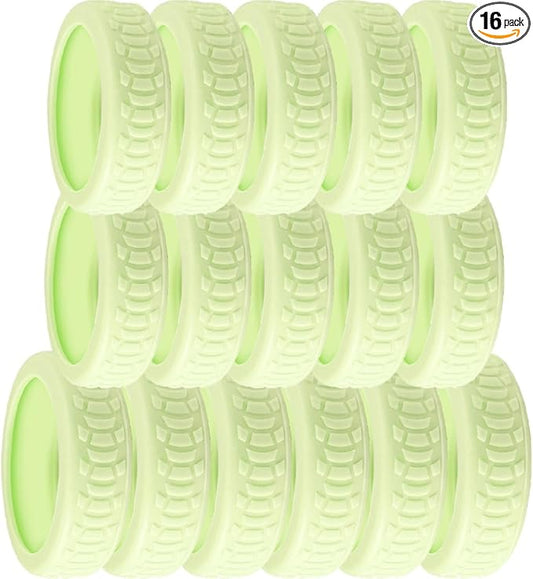 16 Pcs Luggage Wheel Covers Silicone Luggage Wheels Protector Suitcase Wheel Covers for Luggages Wheels Replacement Office Chair Caster