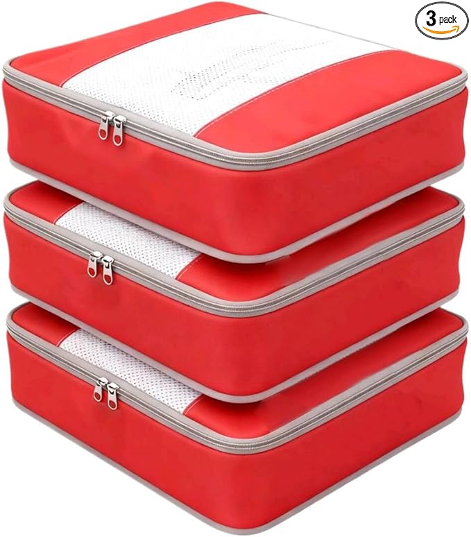 Packing Cubes for 28" Suitcase Travel Luggage Organizers - Travel Organizer Bags Luggage Clothes Accessories Storage Carry on Suitcase Packing Pouches Bag For Men Women Kids 1/4X3PACK