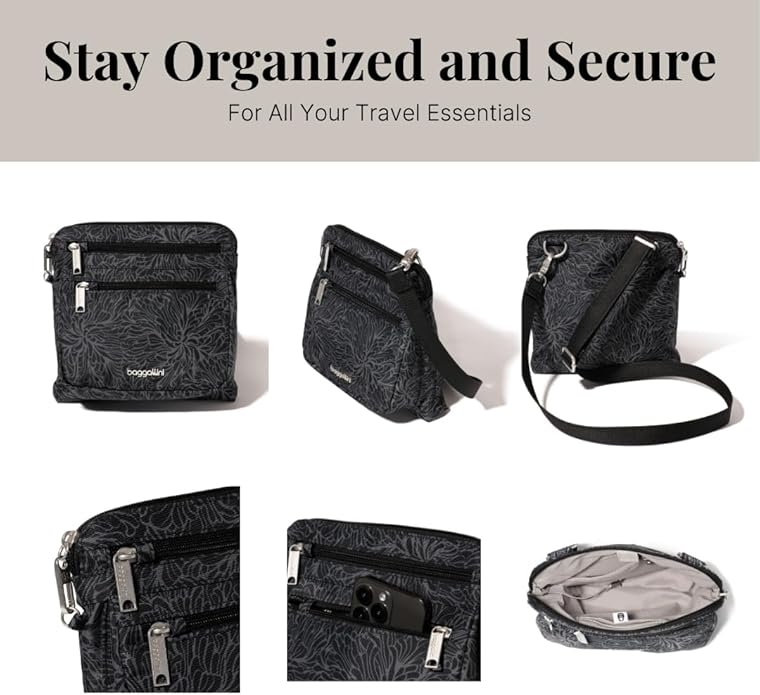 Baggallini womens Securtex Anti-theft Crossbody