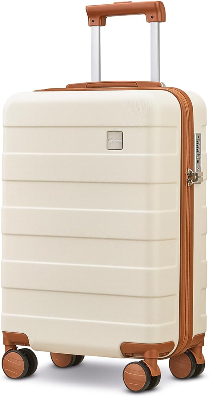 imiomo Carry on Luggage 22x14x9 Airline Approved, Hardside 20 Inch Carry-on Suitcases with Spinner Wheels and TSA Lock