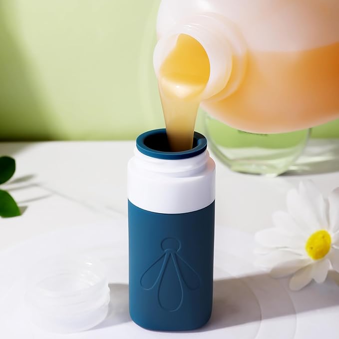 INSFIT Travel Bottles for Toiletries, TSA Approved 2oz Travel Size Toiletries, BPA Free Leak Proof Squeezable Silicone Tubes Travel Essentials for Shampoo Conditioner Lotion Soap