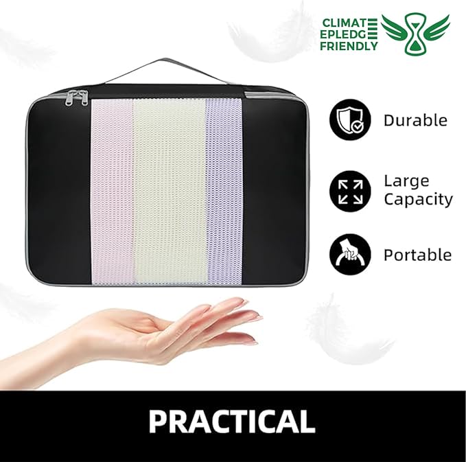 BAGAIL 6 Set/8 Set/10 Set Packing Cubes Various Sizes Packing Organizer for Travel Accessories Luggage Carry On Suitcase