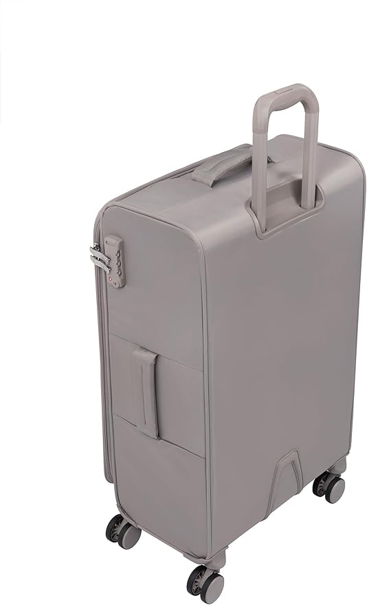 It Luggage Lustrous Luxe 22" Softside Carry-On 8 Wheel Spinner, Moon Rock
