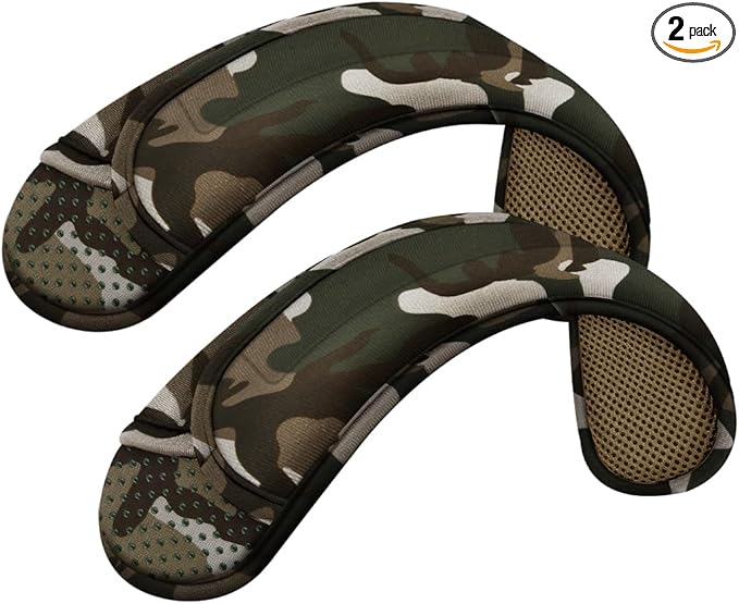 ZINZ 2-Pack Universal Shoulder Pad with Ultra thick Cushion for Bag Luggage Bag Crossbody, Plus Long & Anti-Slip & Breathable,Camouflage green-2pack