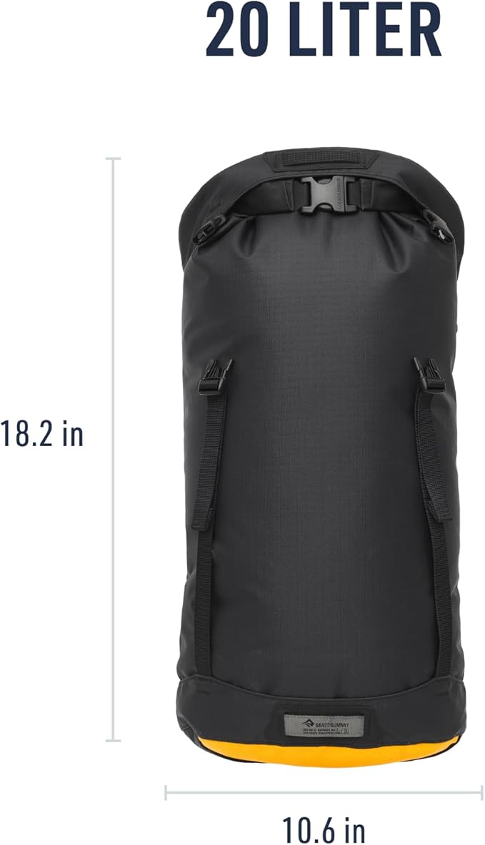 Sea to Summit eVac Heavy Duty Compression Dry Bag, Waterproof Dry Storage, 20 Liter