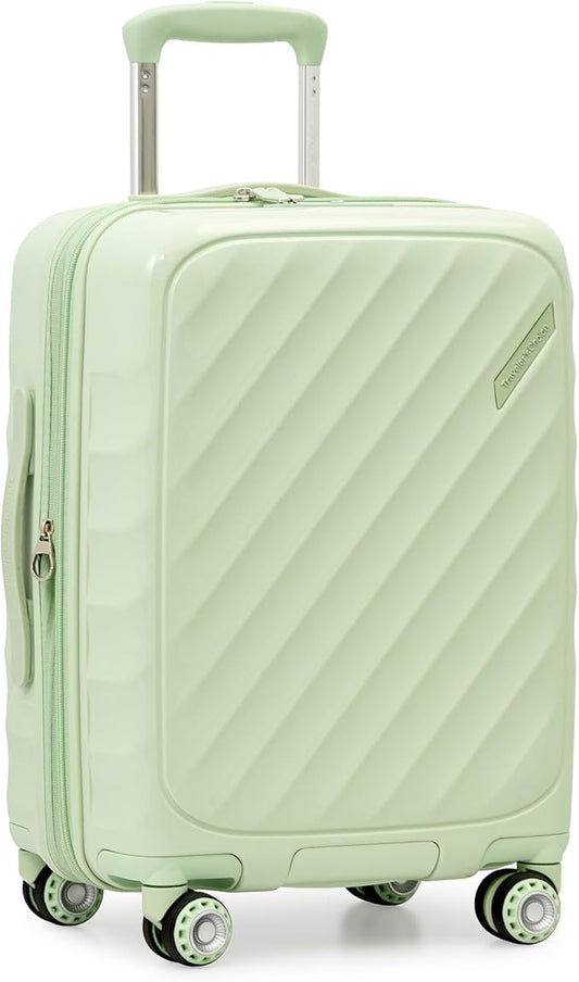 Traveler's Choice Elm 21" Carry-on Expandable Spinner Luggage Set - Set - Glossy Mint