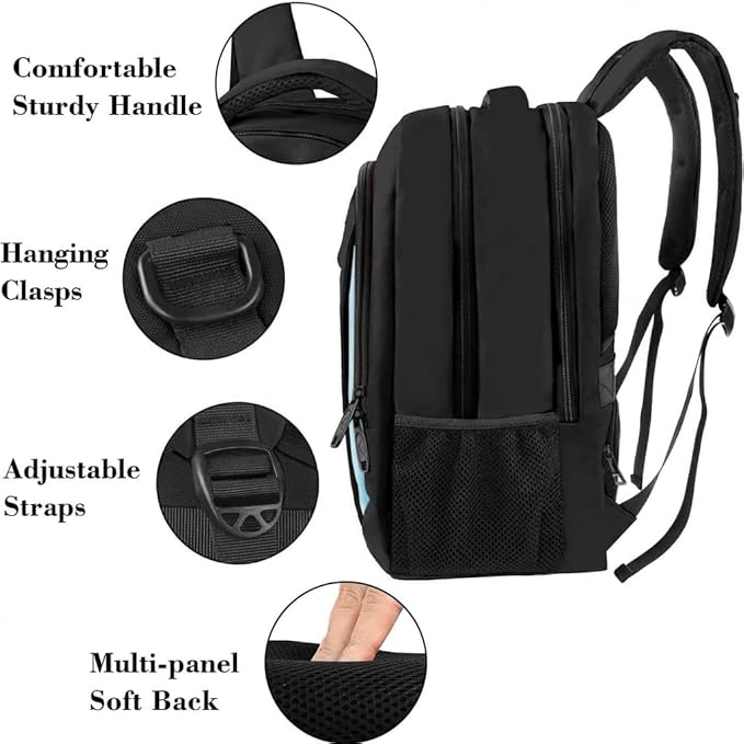 MATEIN Travel Laptop Backpack for Men, Business Anti Theft Slim Sturdy Laptops Backpack, Water Resistant College Computer Bag Gift for Women Fits 15.6 Inch Notebook