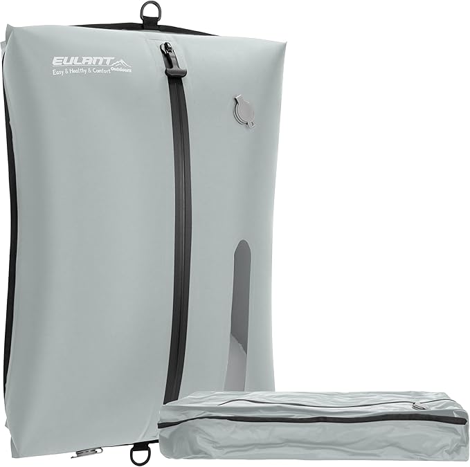 Reusable Vacuum Bags for Travel,Professional Waterproof IPX8 Vacuum Compression Bag for Suitcases Backpack,Space Saver Bags Packing Organizers for Clothing Packing(1 Pack,Gray)