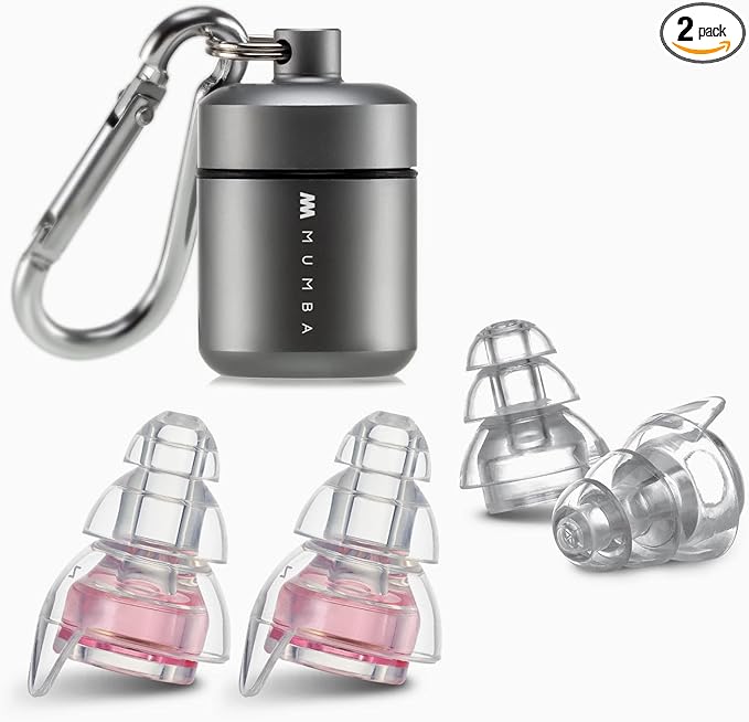 High Fidelity Concert Earplugs, Reusable Musicians Ear Plugs, 24dB Advanced Filter Technology Ear Protection for Music Festivals, DJs, Musicians