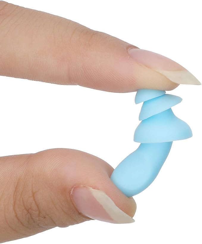 Bememo 20 Pairs Corded Ear Plugs Reusable Silicone Earplugs with String Shooting Range Swimming Noise Cancelling Reduction Hearing Protection for Sleep Work Construction