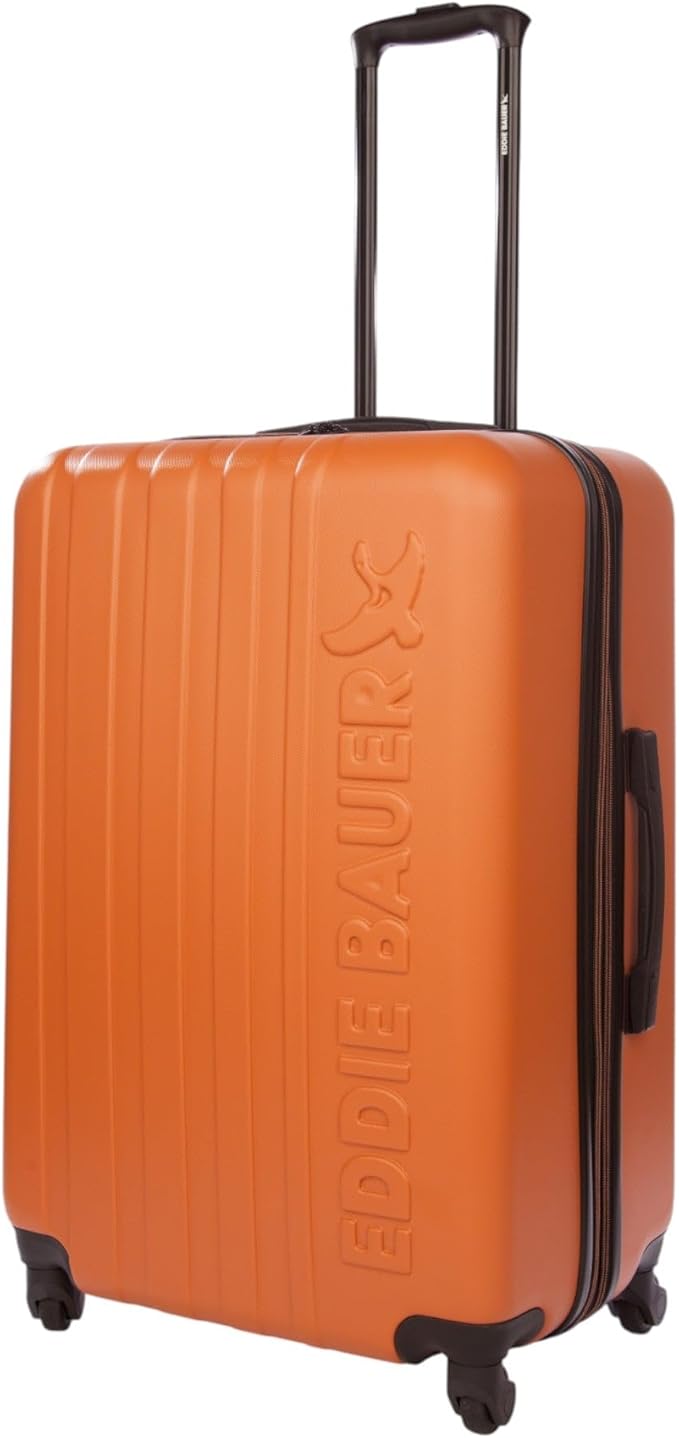 Eddie Bauer Flatiron Check-In 28" Luggage | Hardside | Spinner Wheels | Expandable | Lightweight | Travel Essentials - Paprika