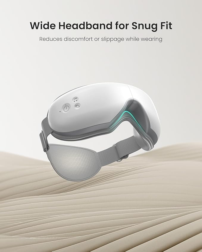 RENPHO Eyeris 1V Eye Massager with Heat, FSA Eligible HSA, Christmas Gifts for Women Men, Eye Mask for Migraines Voice Control, Eye Care, Eye Massager for Migraines Reduce Strain