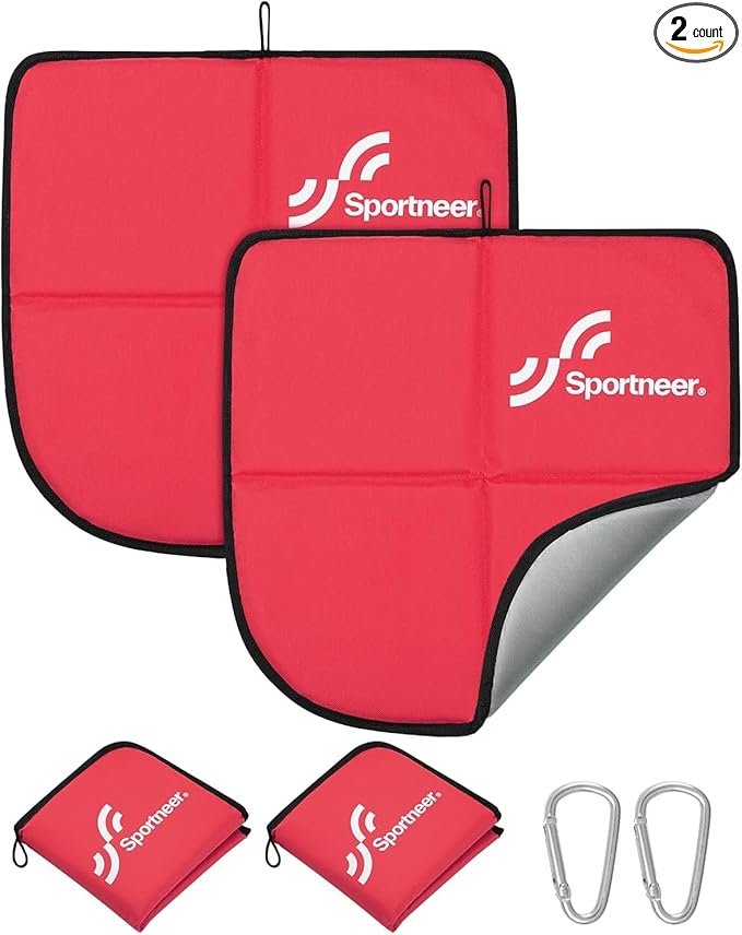 Sportneer Sitting Pad: Lightweight Waterproof Folding Seat Pad for Backpacking, 15.75'' x 15.75'' Portable Camping Seat Mat for Hiking, Picnics Beach & Outdoor Use, 0.13lbs