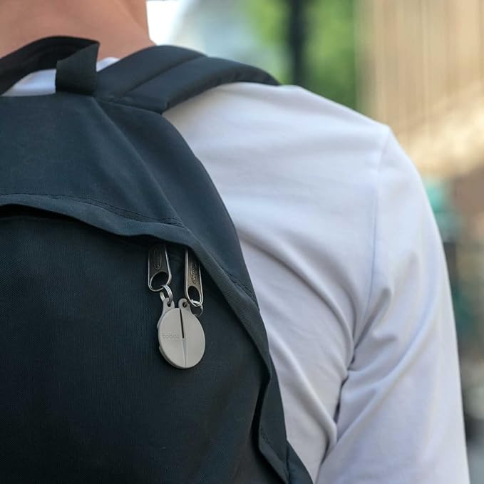 Bobino Zipper Clip | Anti Theft Purse & Backpack Lock | Anti Pickpocket | Travel Essentials | Purse and Backpack Safety | Travel Safety | 2 Pack Slate