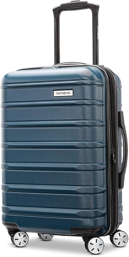 Samsonite Omni 2 Hardside 2 Piece Set - Includes Global Carry-On & Large Checked Suitcases - 360° Dual Spinner Wheels - Integrated TSA Lock & Expansion - Amazon Exclusive - Nova Teal