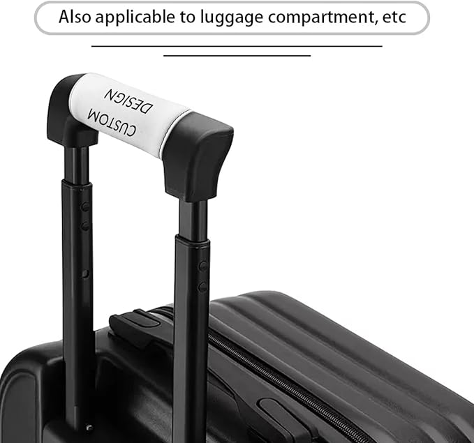 BIGCARJOB Custom Design Luggage Handle Wrap for Suitcase,2 Pcs Personalized Door Handle Protector Covers Luggage Handle Wraps Protection Cover for Women Men