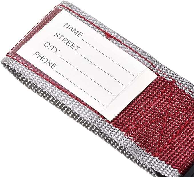 uxcell Luggage Straps Suitcase Belts with Buckle, Combination Lock, 2Mx5cm Adjustable PP Travel Packing Accessories, Red Gray 4Pcs
