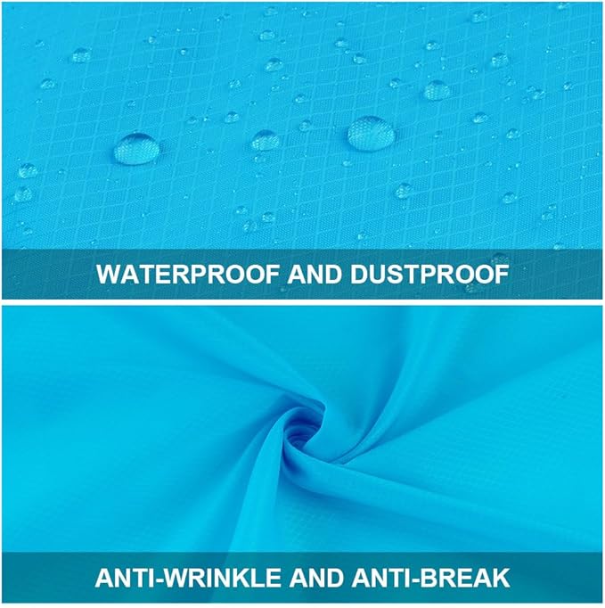 Ainiv Picnic Blanket, Mini Pocket Beach Mat 27.5 x 43.3IN (1-2 People) Foldable, Lightweight Waterproof Sand Free, Foldable Thin Ground Sheet for Outdoor Camping Hiking Travel - with Hand Strap