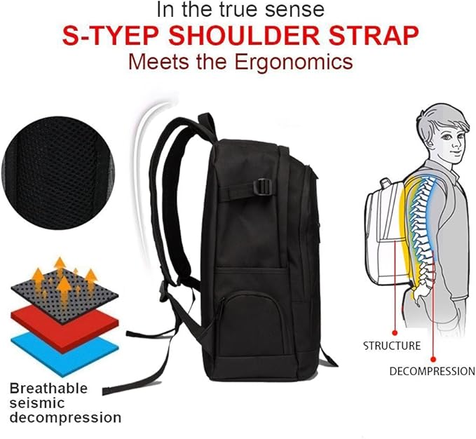 rickyh style School Backpack Travel Bag for Men & Women Lightweight College Back Pack with Laptop Compartmen
