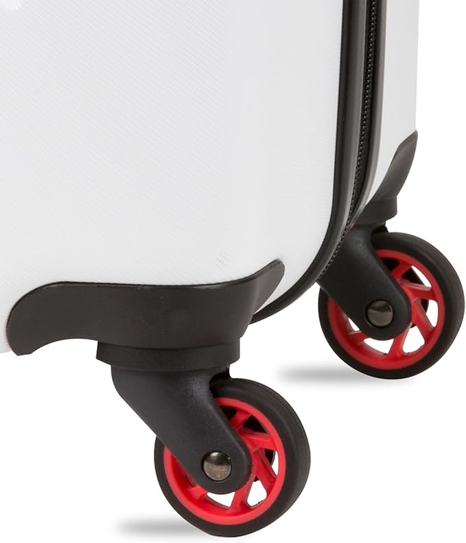 SwissGear 7366 Signature Hardside Expandable Luggage with Spinner Wheels, TSA Lock, White, Checked-Large 27-Inch
