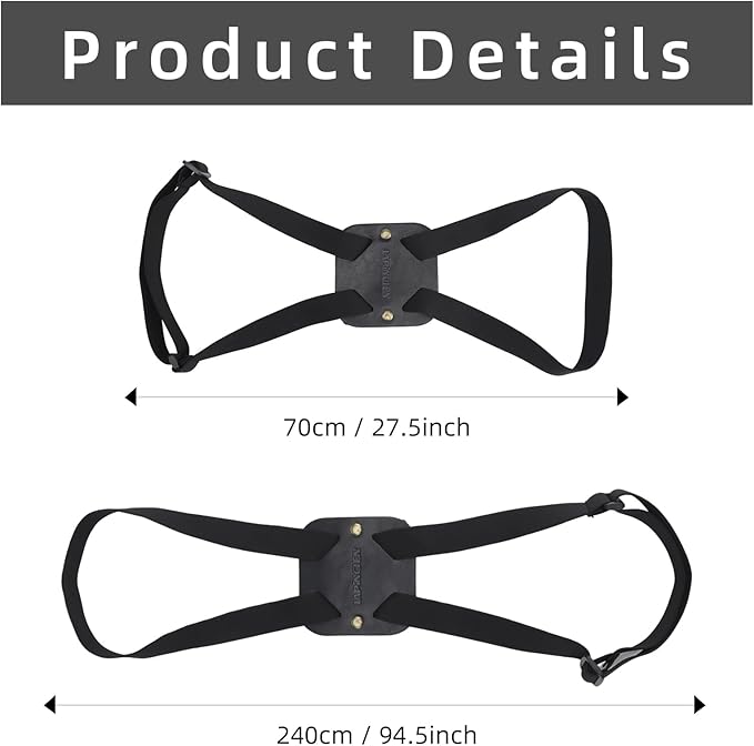 Bag Bungee, Luggage Bungee - Luggage Straps Suitcase Adjustable Belt – an Adjustable and Portable Travel Suitcase Accessory (2-Pack,Black)