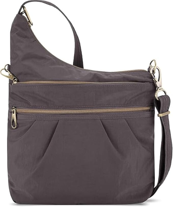 Travelon Anti-Theft Signature 3 Compartment Crossbody Bag