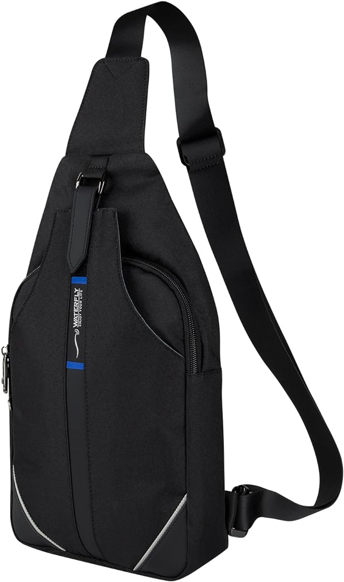 WATERFLY Medium Crossbody Sling Backpack Anti Theft Backpack for Traveling Chest Shoulder Bag