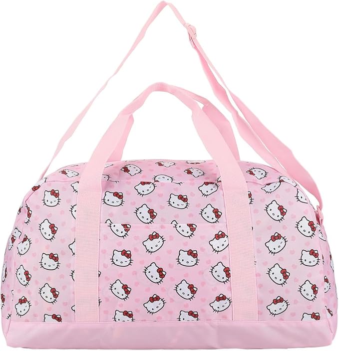 Hello Kitty Character Face Pink 21" Packable Duffel