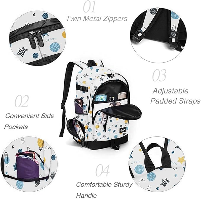 rickyh style School Backpack Travel Bag for Men & Women Lightweight College Back Pack with Laptop Compartmen