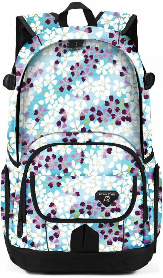 rickyh style School Backpack Travel Bag for Men & Women Lightweight College Back Pack with Laptop Compartmen