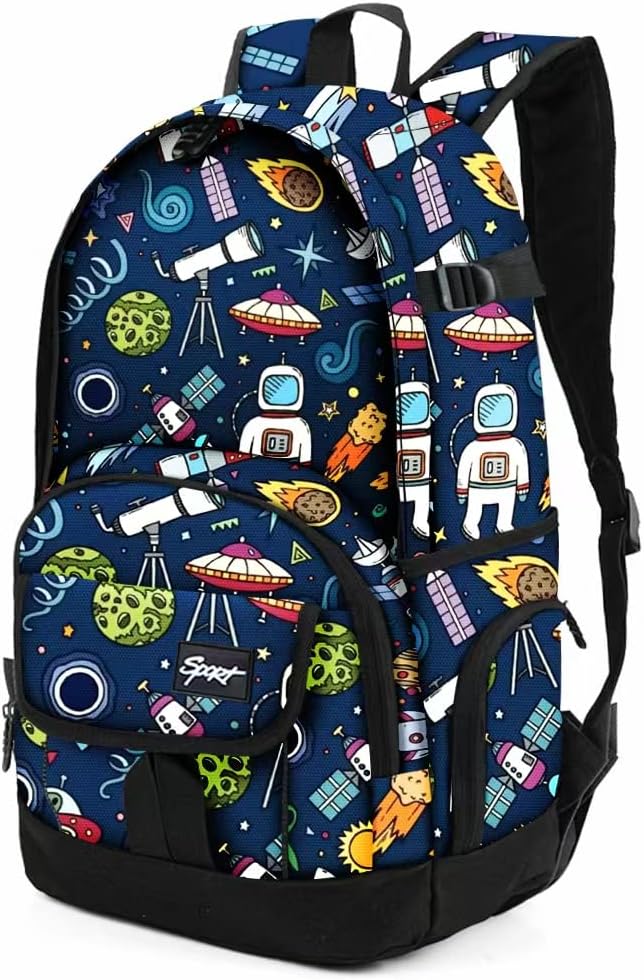rickyh style School Backpack Travel Bag for Men & Women Lightweight College Back Pack with Laptop Compartmen