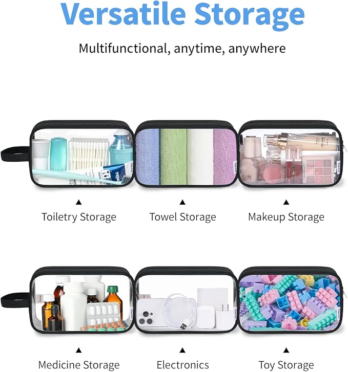 Narwey Travel Toiletry Bag for Women Traveling Dopp Kit Men Travel Bag for Toiletries Cosmetic Bag Makeup Bag Medicine Bag for Traveling