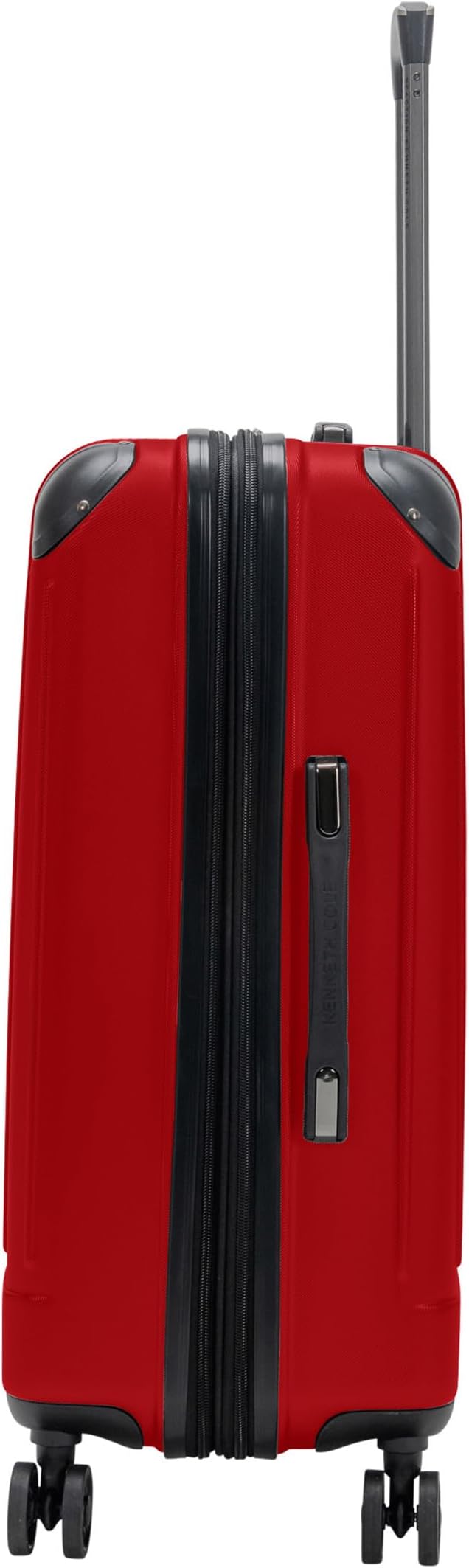 Flying Axis Collection Lightweight Hardside Expandable 8-Wheel Spinner Luggage, Cherry Red, 24-Inch Checked
