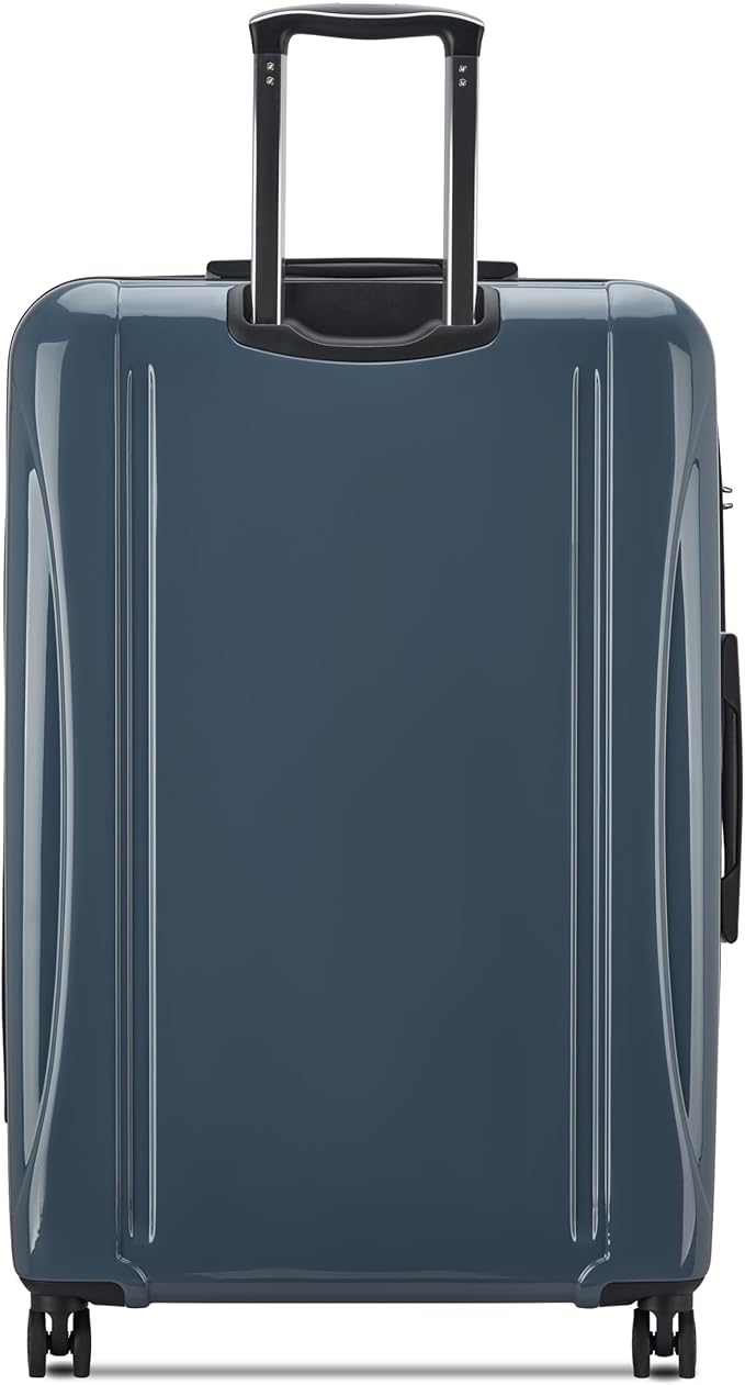 DELSEY PARIS Helium Aero Hardside Expandable Luggage with Spinner Wheels, Orion Blue, Checked-Large 28 Inch