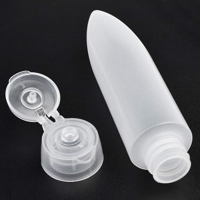 Nydotd 18 Pack Travel Size Plastic Squeeze Bottles for Liquids, 30ml/1Oz TSA Approved Makeup Toiletry Cosmetic Containers, Leak-Proof with Flip Caps, Refillable