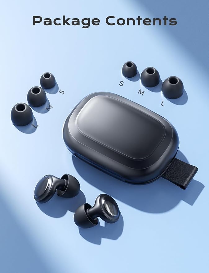 Concert Ear Plugs, 45dB Noise Cancelling Earplugs with 3 Eartips 1 Case, High Fidelity Hearing Protection Ear Plugs for Concerts Work Airplane Focus etc
